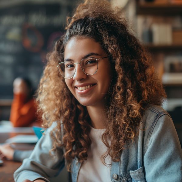 highschool student smile